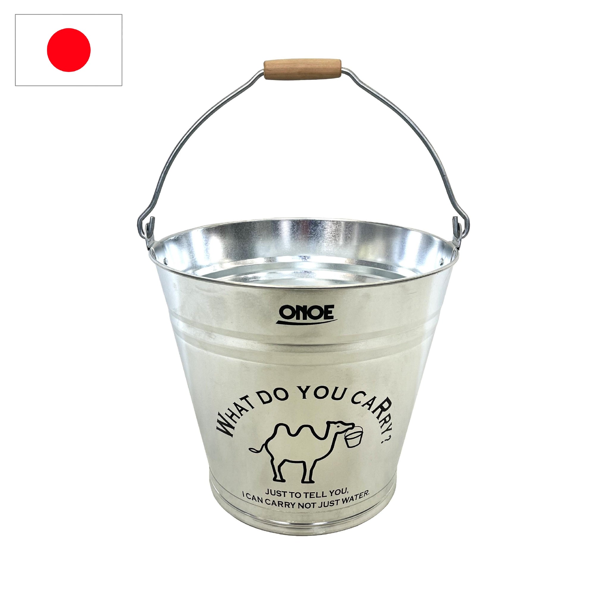 イラスト入バケツ8号ブラック – 株式会社尾上製作所