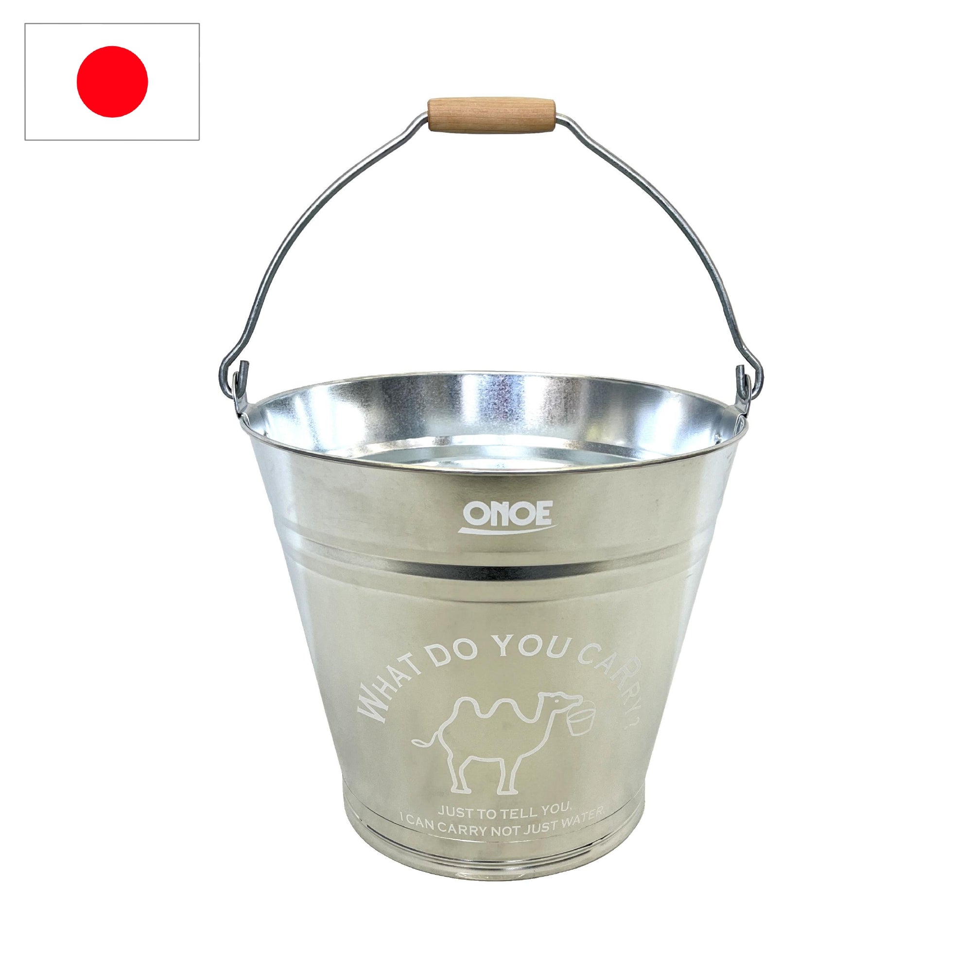 イラスト入バケツ8号ホワイト – 株式会社尾上製作所