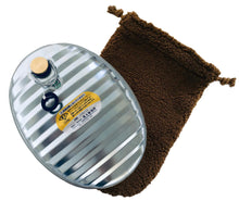 画像をギャラリービューアに読み込む, トタン湯たんぽブラウンカバー付